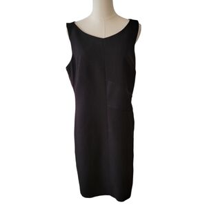 NWT Armani Exchange Black Sleeveless‎ Satin Inset Dress Size 14